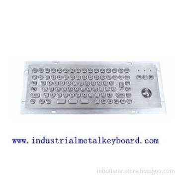 Compact Mini Industrial Keyboard With Trackball , Function